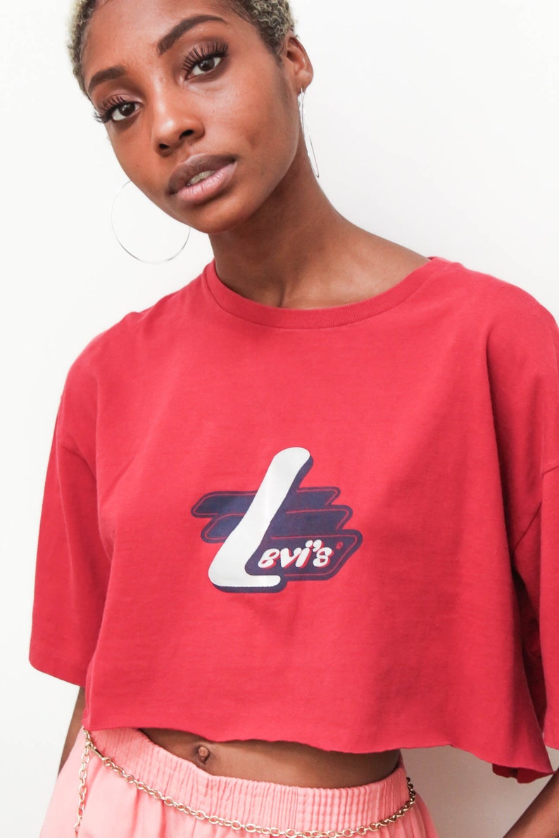 levis crop shirt