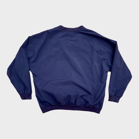 Vintage Navy Golf Pullover Windbreaker Sweater (X… - image 3