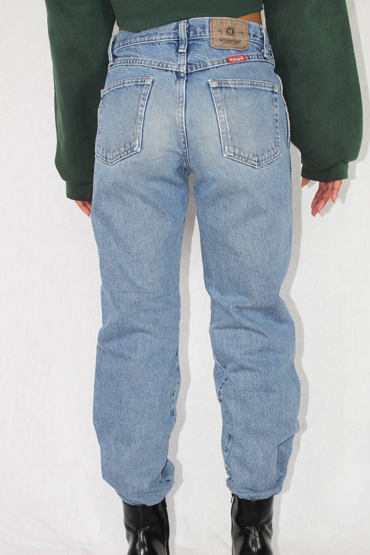 Vintage Wrangler Jeans Size 30 Women's Medium Wash High Etsy