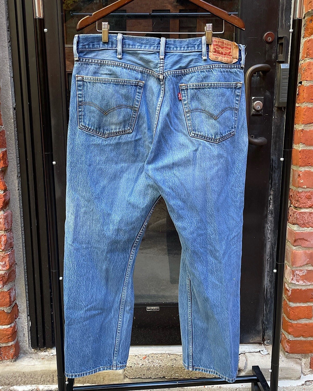 Vintage Levi's 501 Medium Wash Mom Jeans 38 Hi-rise | Etsy