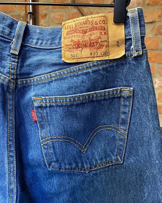 Vintage Levi's 501 Bleached Mom Jeans (29) - Hi-R… - image 5