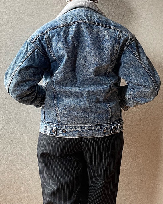 Vintage Levis Acid Wash Sherpa Denim 