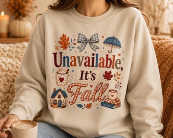 Fall Crewneck Sweatshirt, Unavailable It’s Design in Soft Gildan 18000