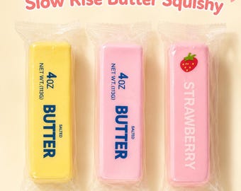 Juguete blando de mantequilla de crecimiento lento con aroma a 113 g para niños, juguete sensorial suave para niños, juguete de escritorio lindo, regalo para fiestas, caja de premios, regalo para rellenar calcetines navideños
