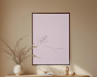 Minimalist Bible Verse Wall Art | I John 4:19 Scripture Print (Digital Download)