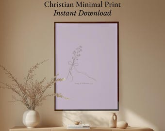 Song of Solomon 2:13 Print, Minimal Christian Scripture Wall Art (Instant Download)