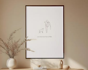 Good Shepherd Christian Printable Wall Art | Jesus Lamb Bible Verse Decor (Digital Download)