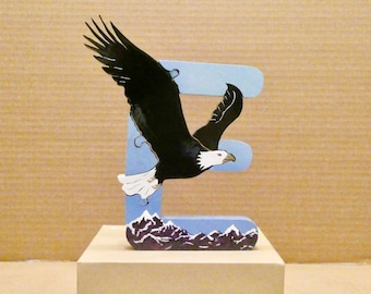 E is for Eagle Wooden Puzzle