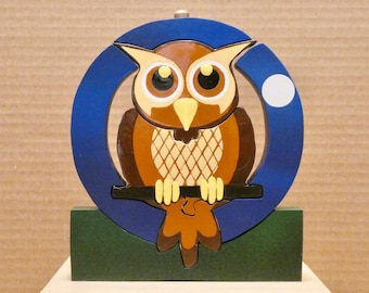 O is for Owl Wooden Puzzle