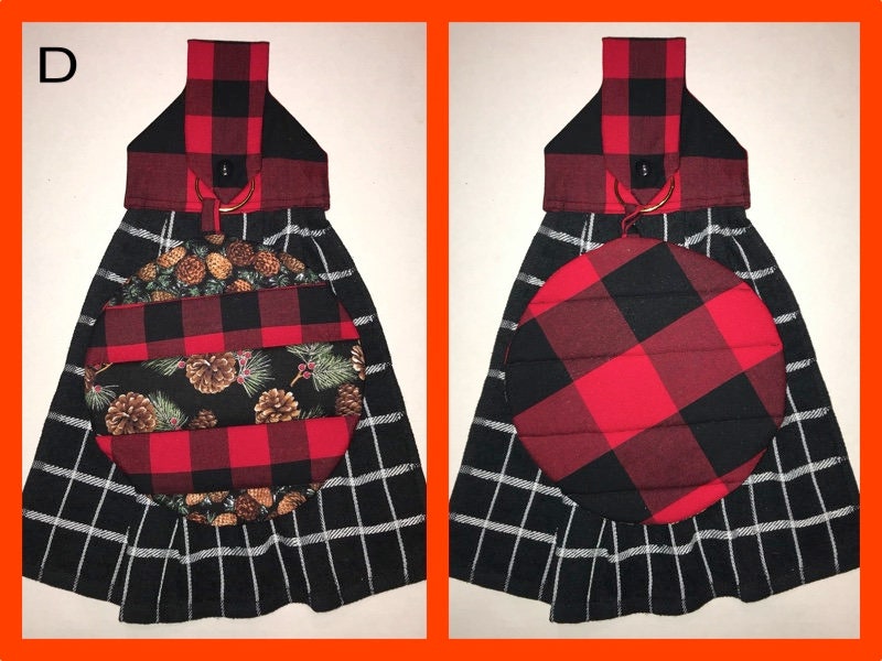 Quilted Holiday Ornament Hot Pad & Hanging Towel Set Etsy