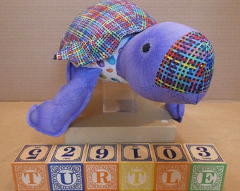 Sea Turtle Stuffed Toy Rainbow Shell