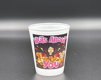 Personalized Frosted Glass Shot Glass, Custom Shot Glass, Photo Shot Glass, Party Favor, Bachelorette Party, Wedding Favor