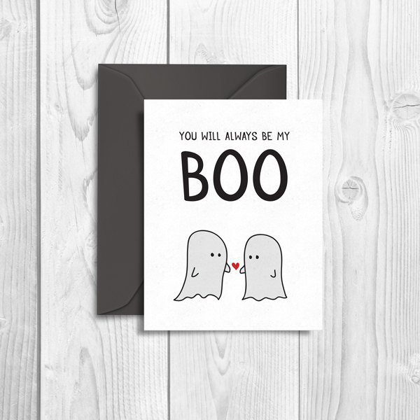 Halloween Greeting Card - You Will Always Be My BOO - Ghosts in Love - Etsy