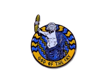 Zeus - God of the Sky Enamel Pin (See item description)