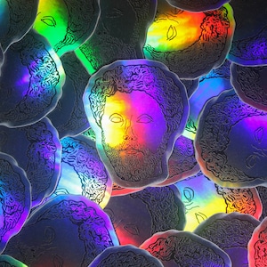 Holographic Marcus Aurelius Sticker 2 (See item description)