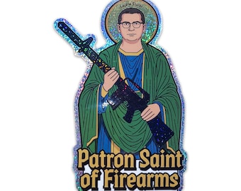 Patron Saint of Firearms Sticker (See item description)