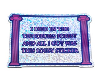 Holographic Teutoburg Forest Sticker (See item description)