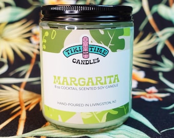 8oz Margarita Scented Soy Candle - Tiki Time Candle Collection