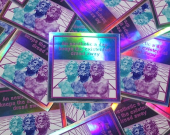 Holographic Aesthetic A Day Sticker (See item description)