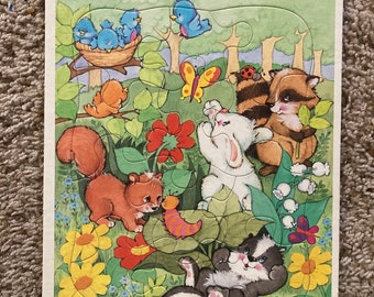 Playskool springtime animal children’s frame tray puzzle