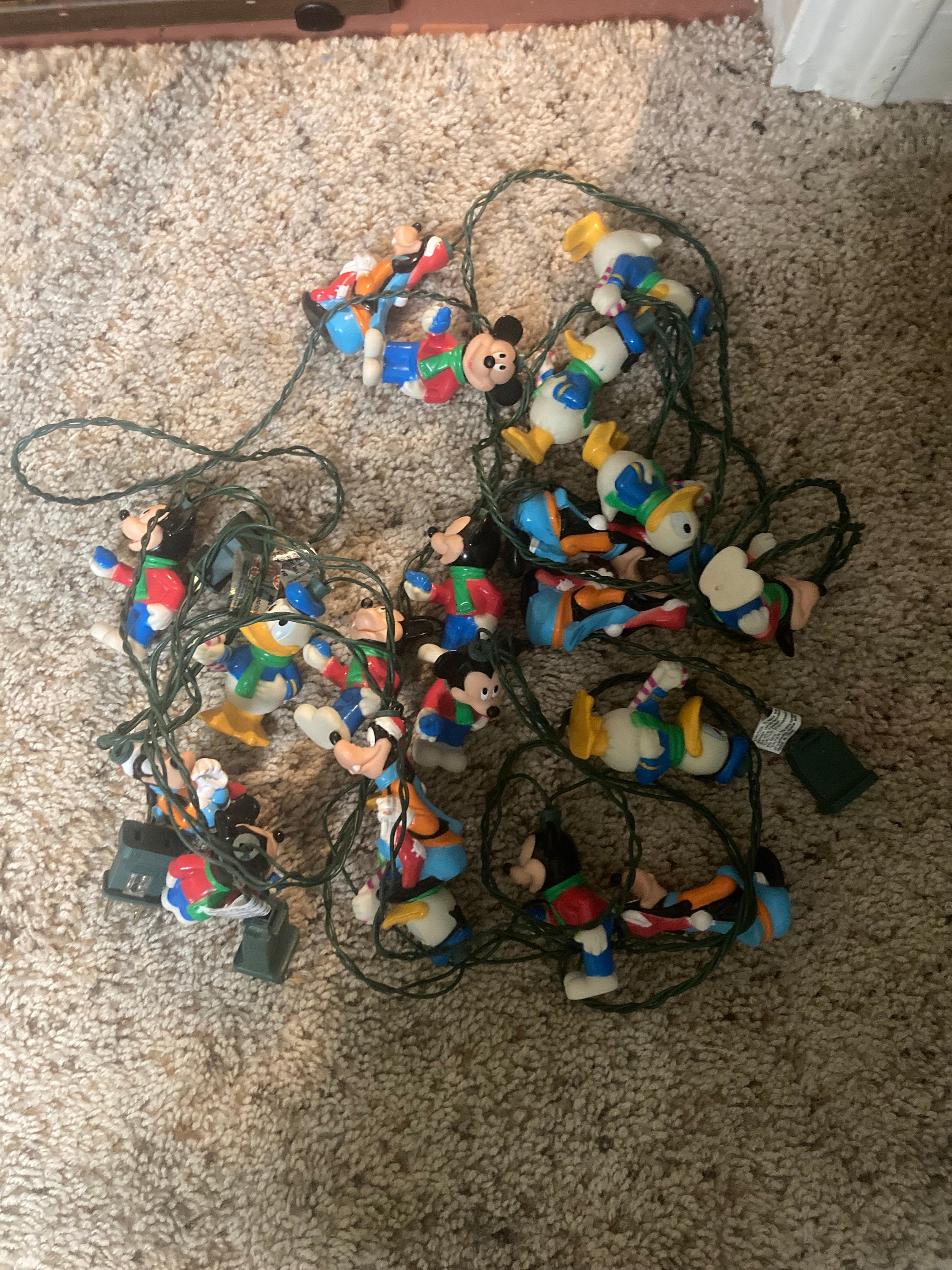 2 Strings of Disney Mickeys Christmas Carol Lights Etsy