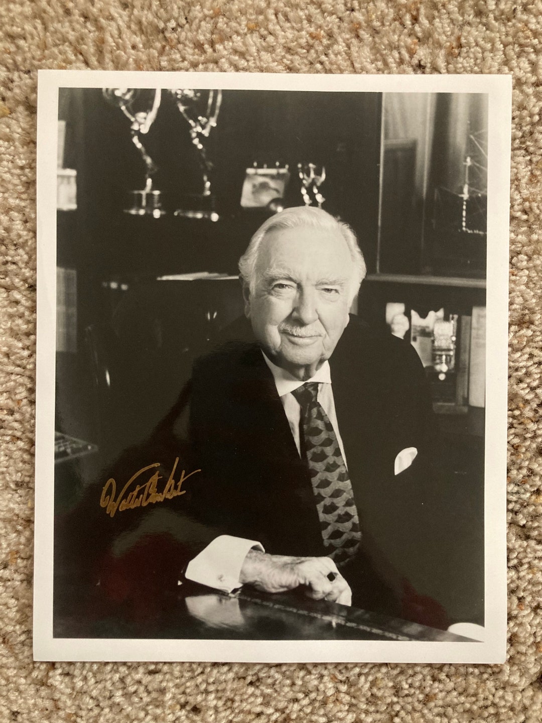 Walter Cronkite Autographed Photo - Etsy