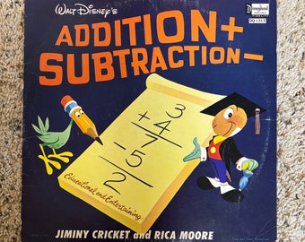 Walt Disney Records Addition and Subtraction Vinyl - Etsy