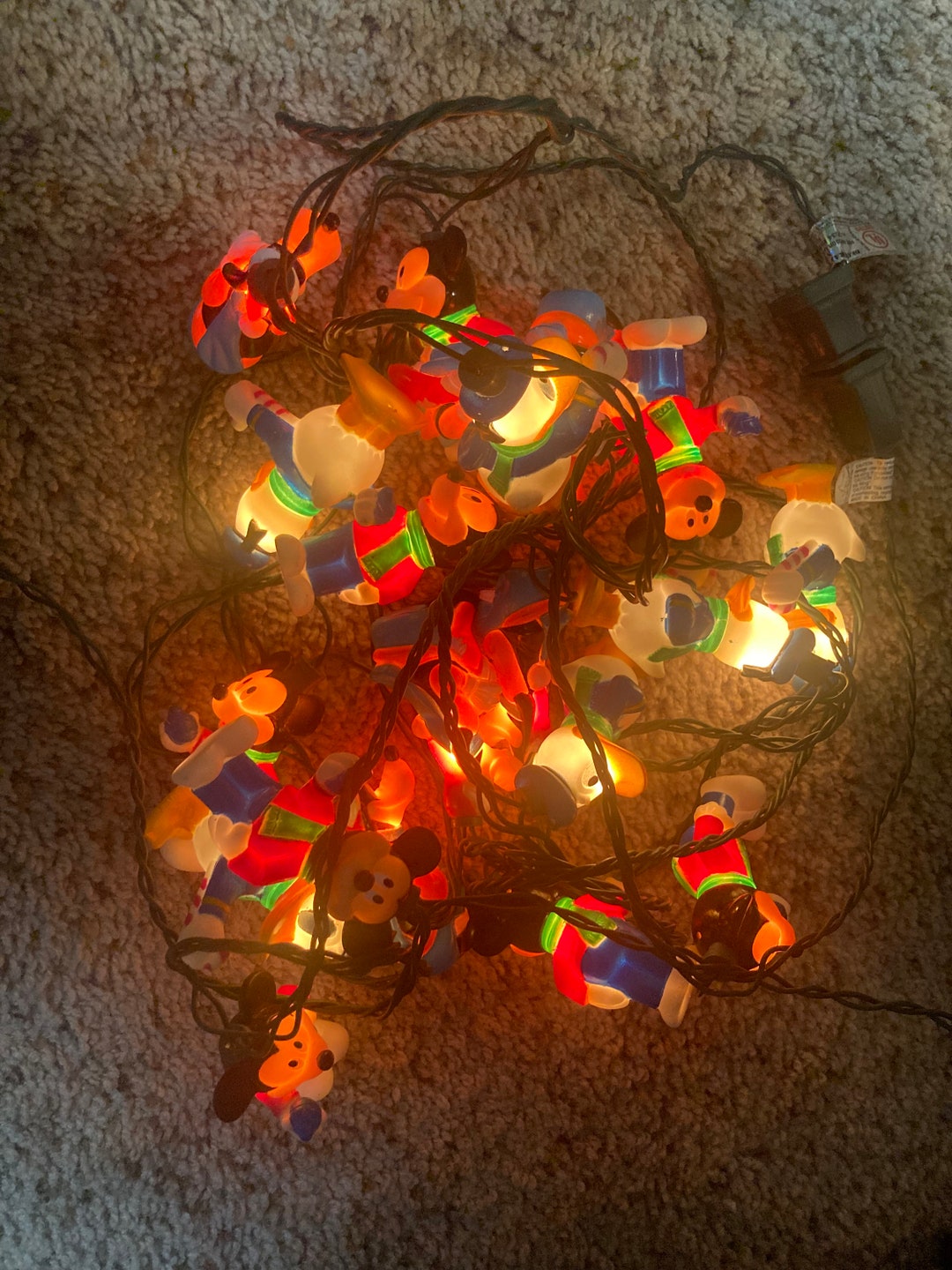 2 Strings of Disney Mickeys Christmas Carol Lights Etsy