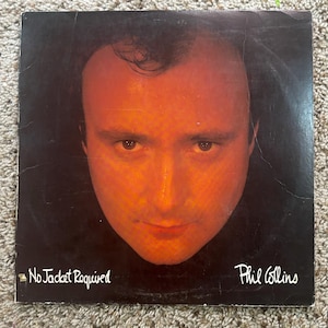 Original Phil Collins No Jacket Required 33 vinyl record