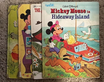 4 Walt Disney’s a Giant Golden Book collection