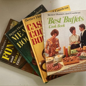 FOUR 1970s Better Homes and Gardens cookbooks