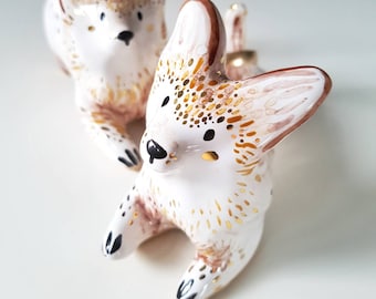 Corgi Gifts, Corgi Butt, Ceramic Dog Figurine, Ring Holder, Ceramic Animal, Miniature Figurine, Dog Lover Gift, Ceramic Figurine