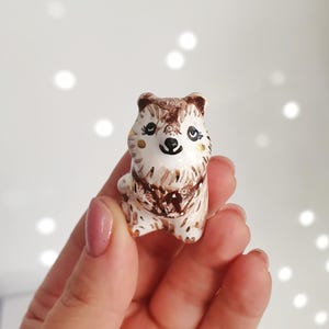 Quokka Figur, Keramik Quokka, Miniatur Quokka, Keramik Tier, Krafttier, Lächeln Quokka, süßes Quokka, Lächeln Quokka