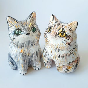 Custom Cat Urn, Personalized Animal Urn, Custom Made Ceramic Totem, Cat Urn, Special Memory, Custom Cat pendant