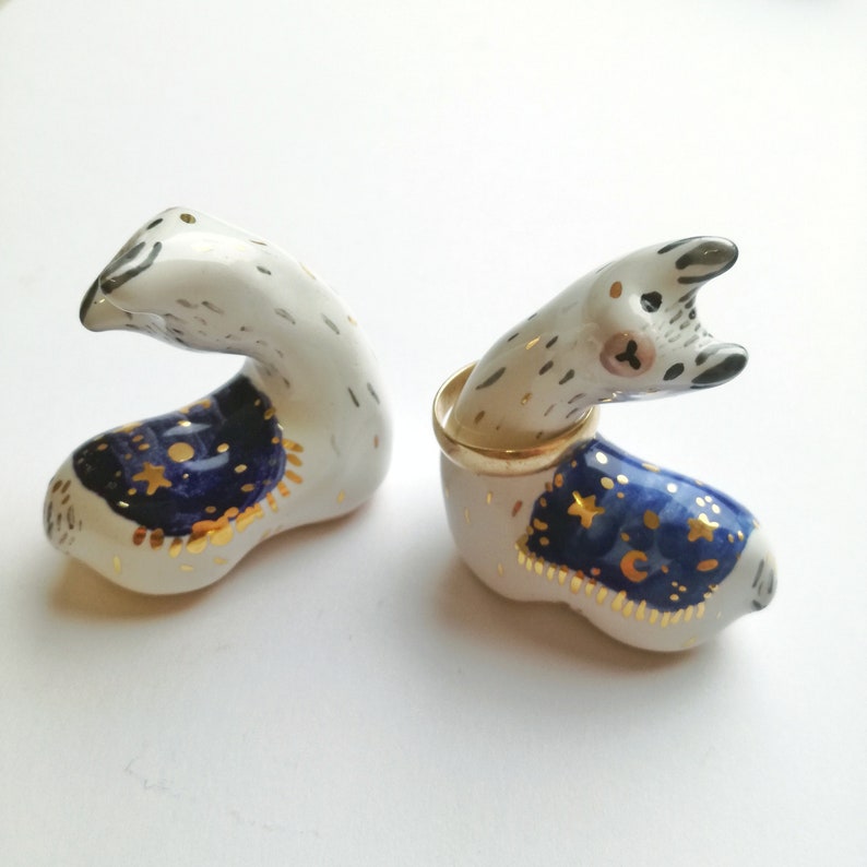Llama Gift Idea Alpaca Lama Jewelry Storage Idea Llama Gifts Llama Ring Holder Ceramic Llama Figurine