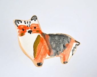 Corgi Brooch, Unique Corgi Lover Gift, Cute Dog Pin, Dog Lover Gift Idea,
