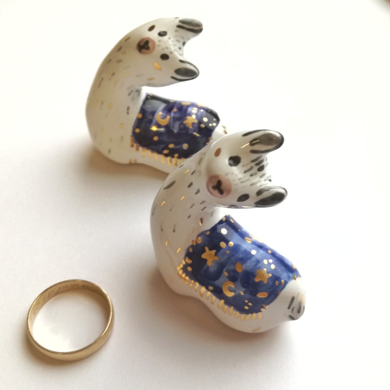 Llama Gift Idea Alpaca Lama Jewelry Storage Idea Llama Gifts Llama Ring Holder Ceramic Llama Figurine