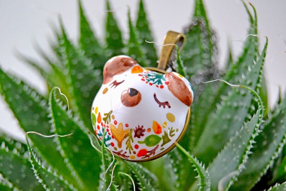 Woodland Necklace, Mama Bear Necklace, Artist Teddy Bear, Ceramic Bear Necklace, Bear Jewelry, Gift for Her, Boho Jewellery
