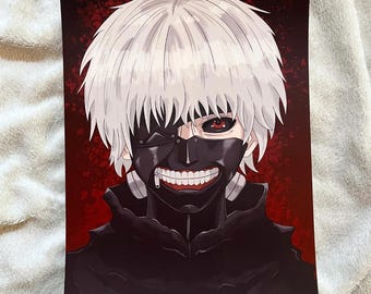 Tokyo Ghoul-tryck, Ken Kaneki fankonst-väggdekoration