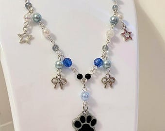 Collana con impronta di zampa, gioielli fatti a mano