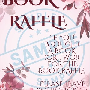 Books Raffle Pack Baby Shower Pack - Floral Design - Etsy