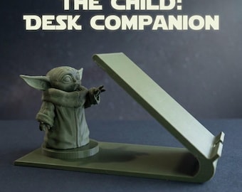 Supports de téléphone imprimés en 3D Grogu et Groot – Supports de bureau inspirés par les fans