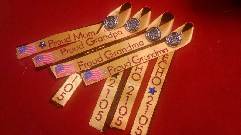 Military Graduation Ribbon – Custom Branch, Platoon & Family Support ...