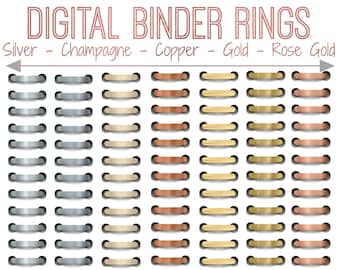 Digital Binder Rings Etsy