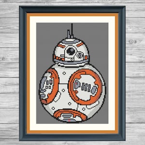 Star Wars BB8 PDF Cross stitch pattern Instant download