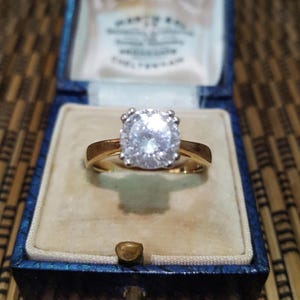 Diamonique 925 Sterling Silver Ring, Sparkly Simulated Diamonds,Size O.5 US 7.25