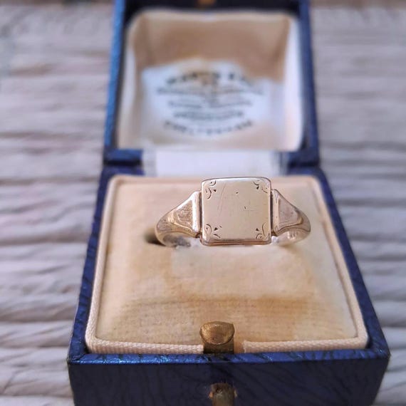 Henry Griffith & Sons Ltd,ヴィンテージ,リング Antique 9ct and Silver Ring, Henry Griffith and Sons, Size O.5 US