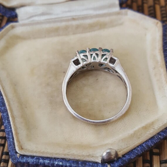 Anello Argento 925 Con Topazio Mistico Naturale - Gioiello Fatto A Mano India - Misura 7