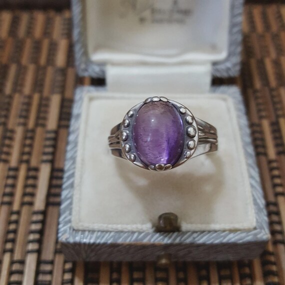 Vintage Solid Silver Ring, Purity 800, Moroccan A… - image 3