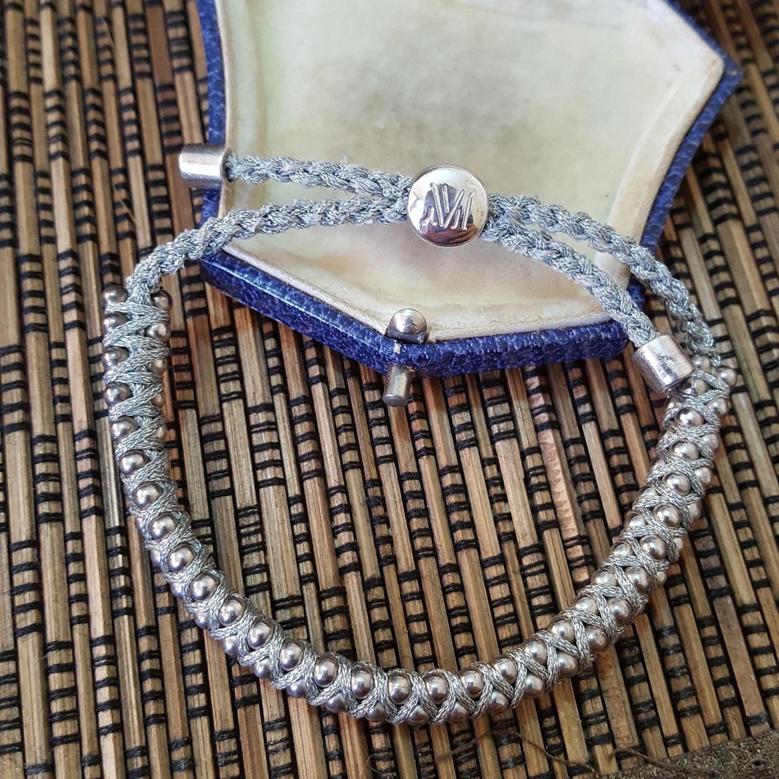 Monica Vinader 925 Sterling Silver Bracelet, Grey Rio Friendship